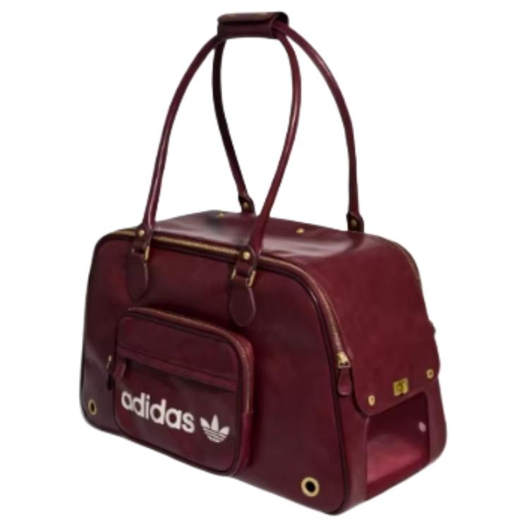adidas Collezione Anno Nuovo Cinese Originals 30L Logo del Marchio Design a Lettere Borsa a Spalla in PU Borsa a Spalla Unisex Rosso Chiaro KZ4789