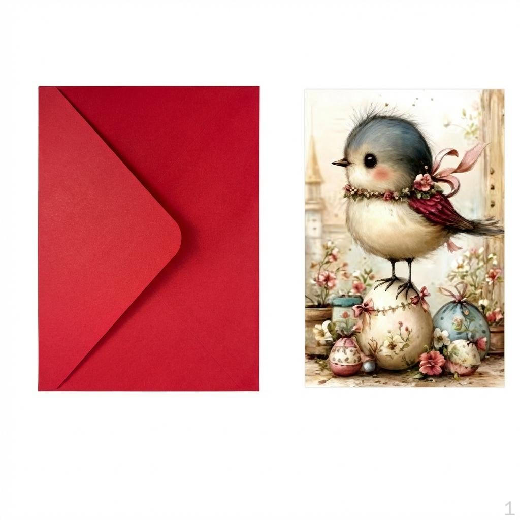 Easter Greeting Cards Includes Envelopes Card Set Assorted Designs Watercolor Bunny Note