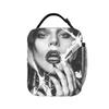 L-Ladys Lunch Bag For Men Graphic Lunch Box Fun Office Cooler Bag Portable Insulated Oxford Thermal Tote Handbags