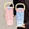 Stainless Steel Double-Lid Insulated Travel Mug 650ml Women Men Students Office Car Use Leakproof Portable Thermos