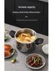304 Triple-Layer Steel Thick Pressure Cooker - Large Capacity, Explosion-Proof Design for Gas and Induction Cooking