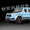 1/32 skala Benz G800 odlany model samochodu zabawka, zabawka napędzana typu naciągnij i puść pojazd z dźwiękiem i światłem dla dzieci maluch chłopcy dziewczęta kolekcja prezentów