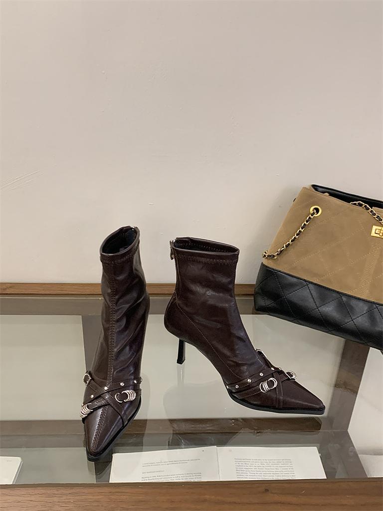 2025 stiletto high heel women's boots sizes 35-40