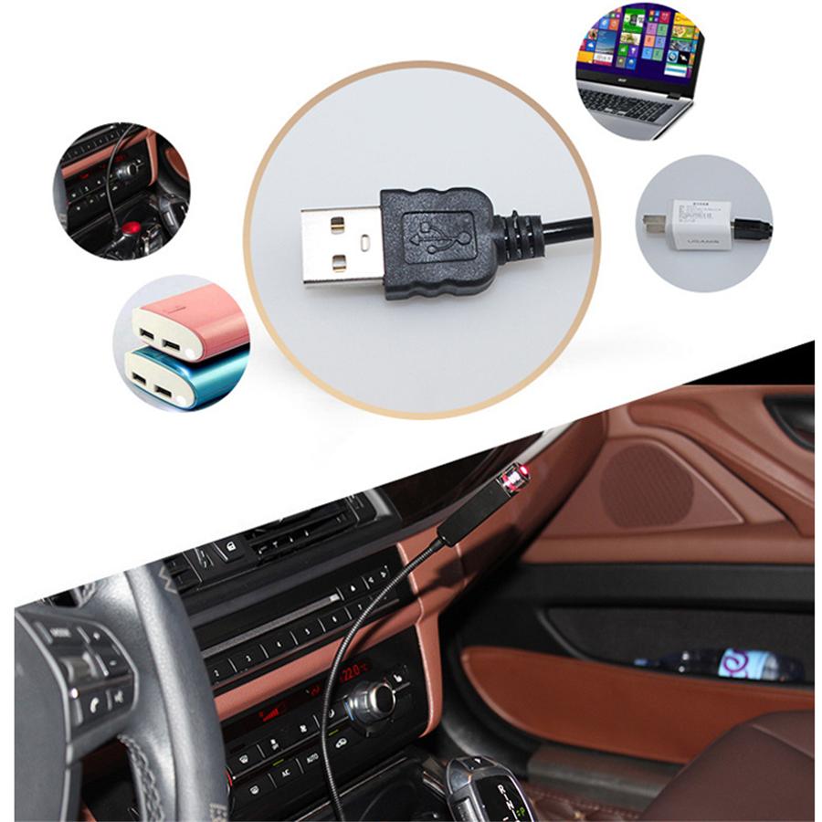 Car Instrument Roof Led Night Light Decoration Atmosphere Starry Lamp Usb Plug