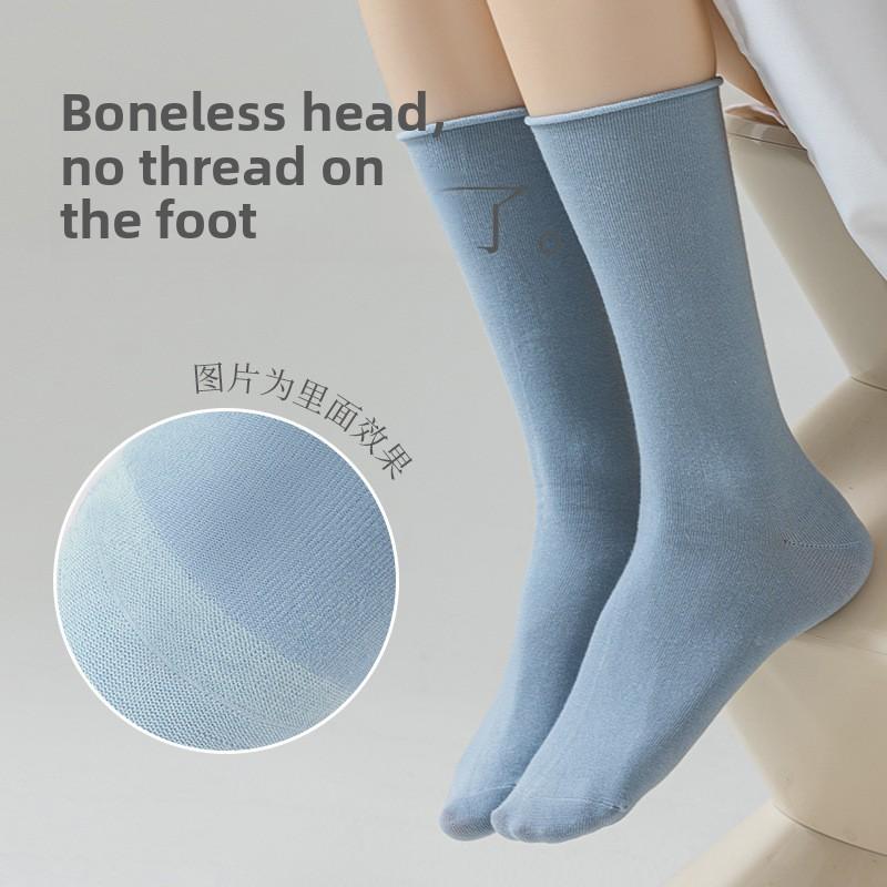 5 Pairs Pile Socks Women's Boneless Mid-tube Loose Month Socks Summer Women's Socks Breathable Stockings