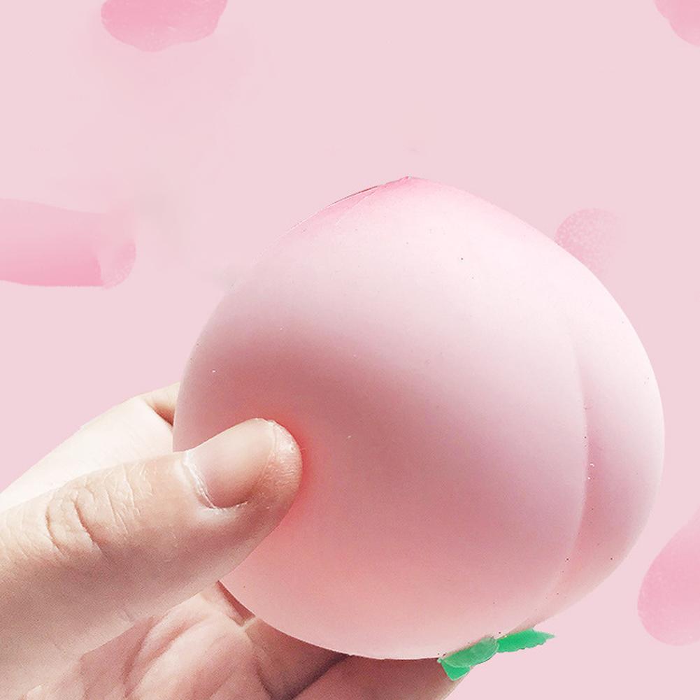 Soft Squishy Toy Slow Rising Stress Relief for Kids & Adults, Squeeze Anti-Anxiety Sensory Fidget Toy Peach Squishies Toys