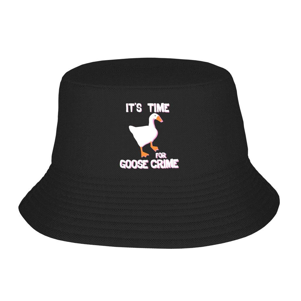 Duck Goose Accessories Bucket Hat Style Men Women Sun Hat Biting Knife White Goose Bob Packable Fishing Fisherman Cap Camping