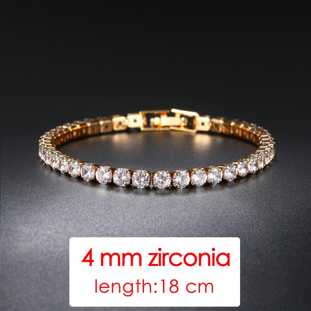 ZHOUYANG Tennis Bracelet For Women Luxury Colorful Optional 2.5mm CZ Crystal Rose Gold Color Gift Fashion Jewelry KC128