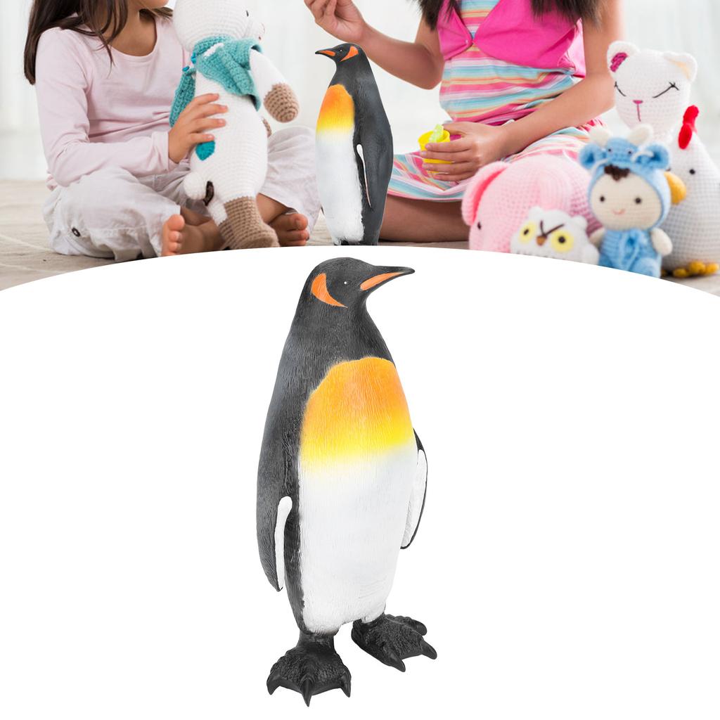 32cm Penguin Figurine Realistic Educational Antarctic Animals Figure Toy for Kids Aged 3 and Up
