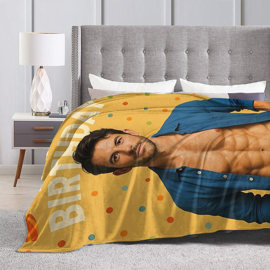 Jonathan Bailey Decke Qualität Super Warm Bettwäsche Überwürfe Herbst Picknick Sofa Bett Neuheit Tagesdecke