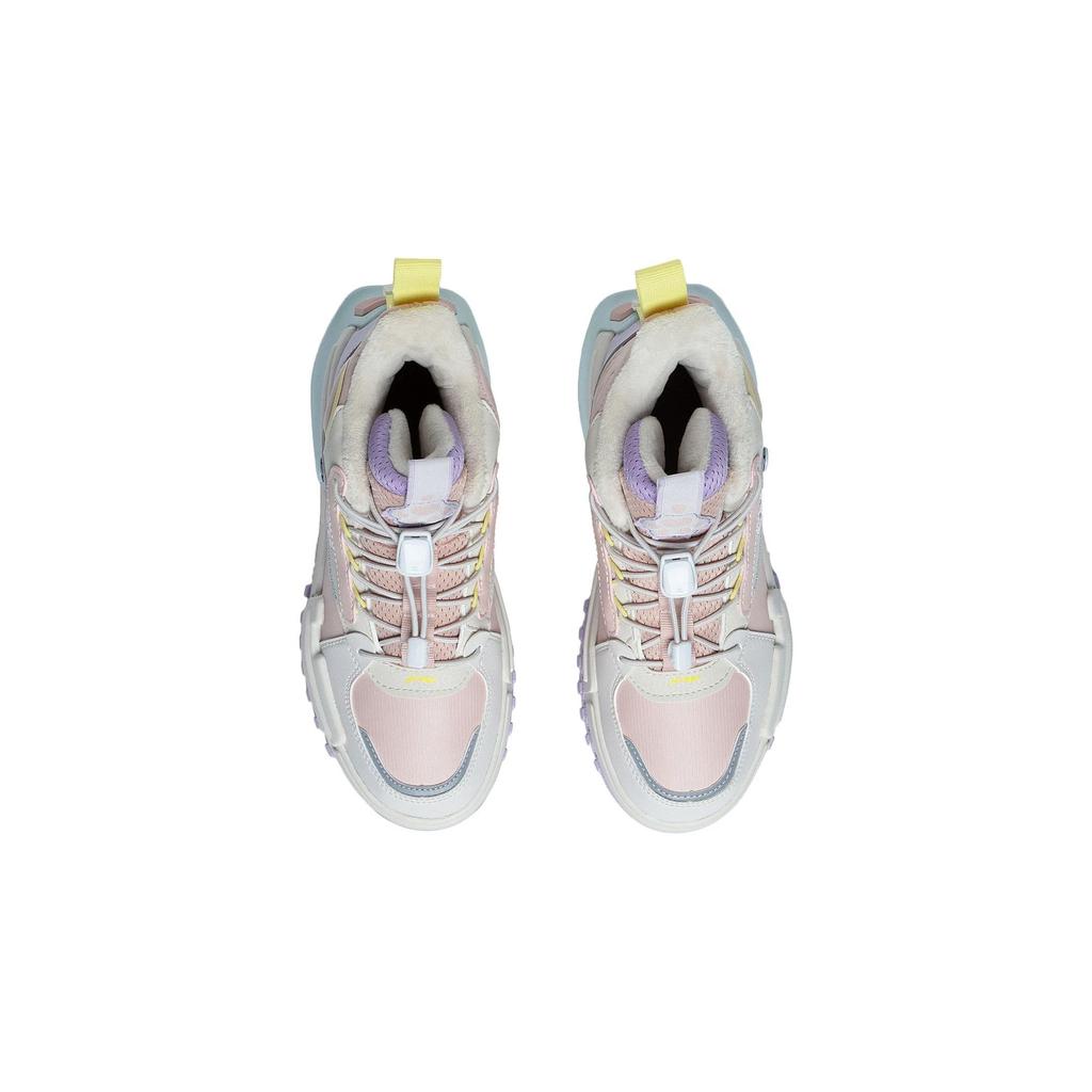 Li Ning Kids Journey 2.0 Comfortable Versatile Durable Casual Shoes Kids Casual Shoes Pink Purple YKCS144-24