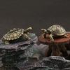 1/2pcs Solid Copper Turtle Brass Wealth Longevity Money Tortoise Small Statue Ornament Tea Pet Desktop Craft Decoration