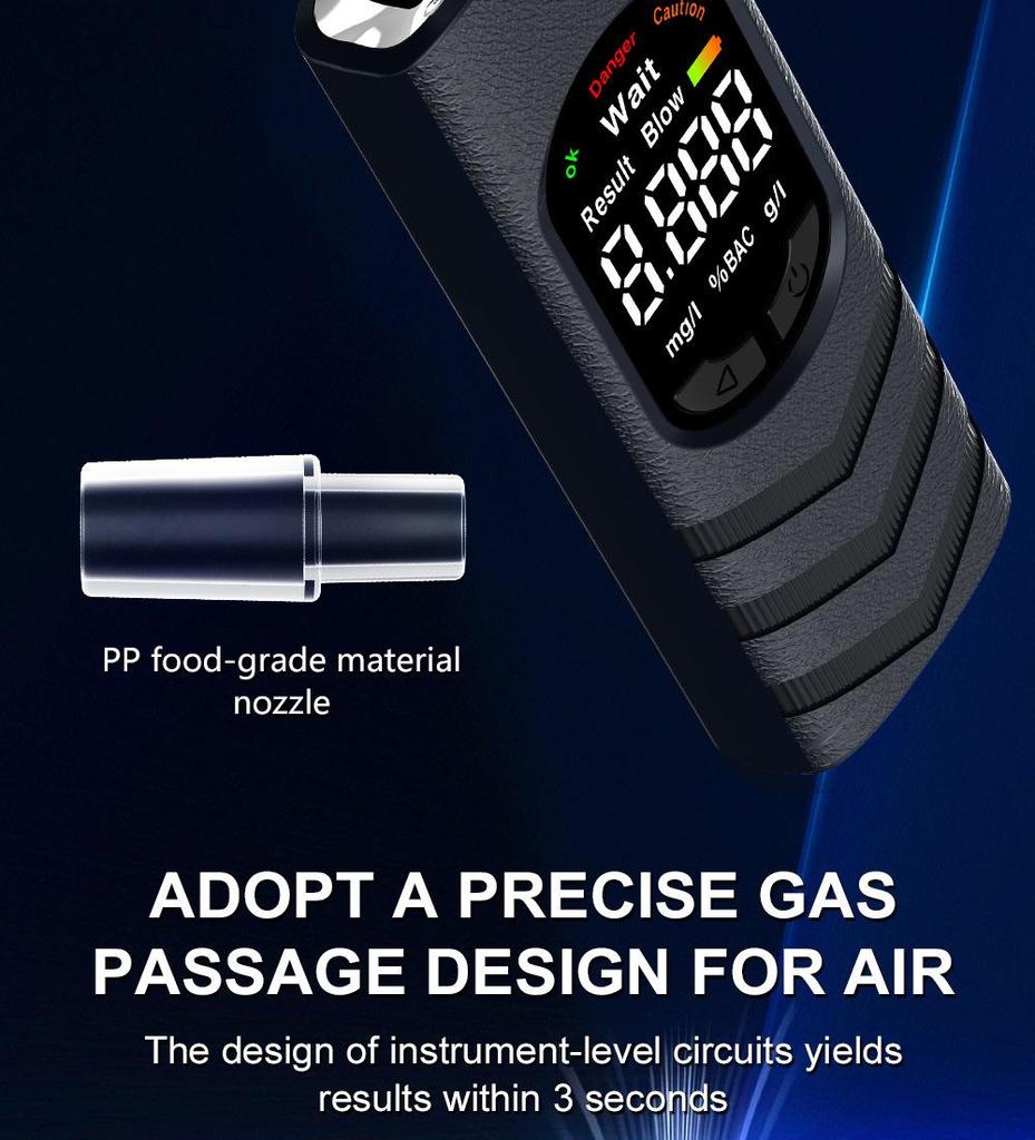 MR503 High-Precision Alcohol Tester Breathalyzer for Home Use - Blow-in Type Special Edition