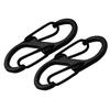 S-Shaped Double-Headed Carabiner for Backpack: High-Elasticity, Two-Way, Spring-Loaded Buckle