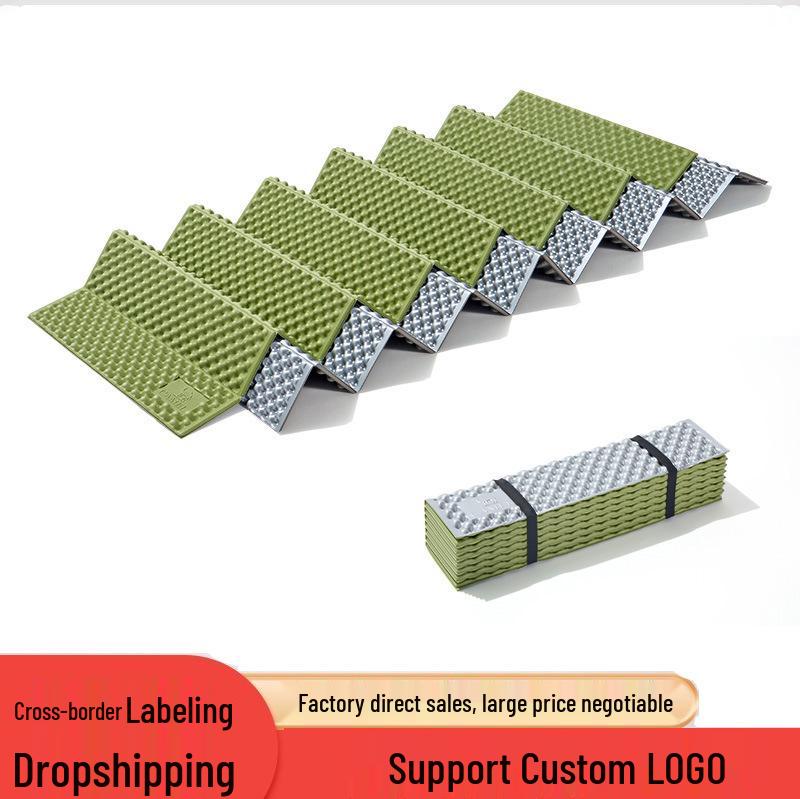 Foldable Outdoor Egg Crate Moisture-Proof Camping Mat - Thick, Double-Sized, Portable Nap Pad 183CM x 61CM, Thickness: 2CM