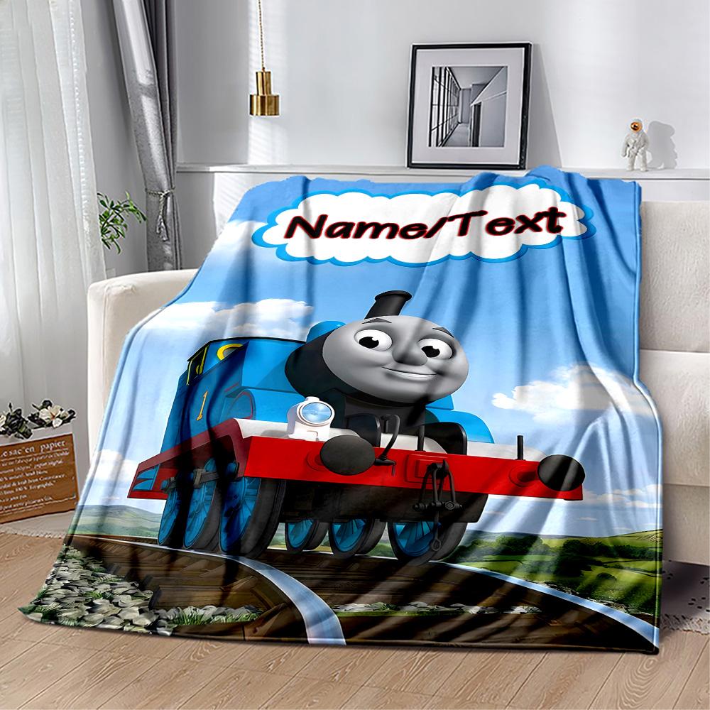 Thomas Train Adventure Blanket Durable Comfort Suitable for Office Chair Bed Four Seasons Universal Stylish Decor Birthday Christmas Gift Blanket