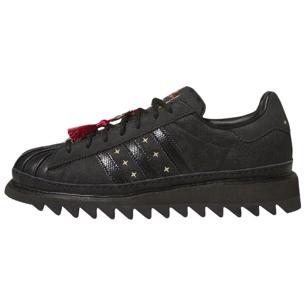 CLOT X Adidas Superstar Chinese New Year Unisex Sneakers Black Core-Black Carbon JR5114