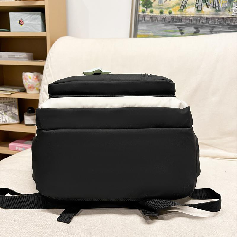 Color Block Campus Schoolbag Student Large Capacity Lightweight Backpack for Girls