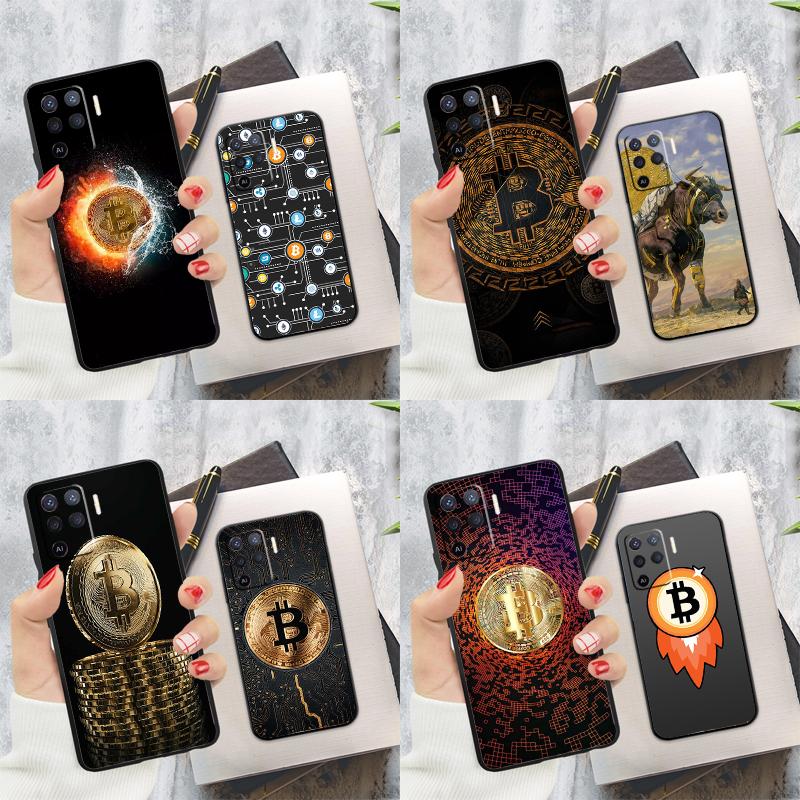 BTC Bitcoin Phone Case For Oppo A74 A53 A54 A94 A15 A16 A17 A52 A72 A76 A96 A57S A58 A78 A98 Back Cover