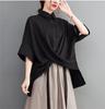 Sehnsucht nach Frühling und Sommer [Mohokyo] Kurzärmelige Damenbluse, Top, Tunika, T-Shirt, locker, süß, Hemd, lässig, elegant, schlicht geschnitten, körperbedeckend,
