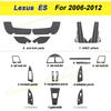For Lexus ES240 350 2006-2012 Car-Styling 3D/5D Carbon Fiber Car Interior Center Console Color Molding Sticker Decals