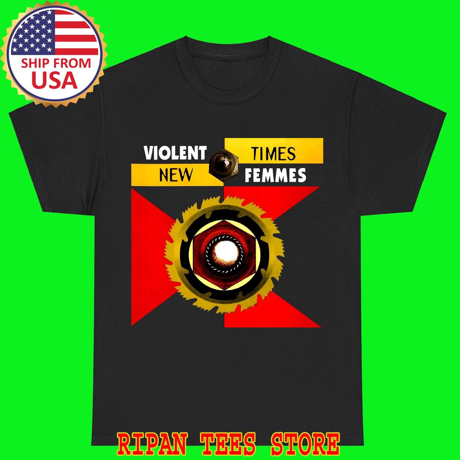 Violent Femmes New Times Black T-Shirt Tee Top Unisex 2XL