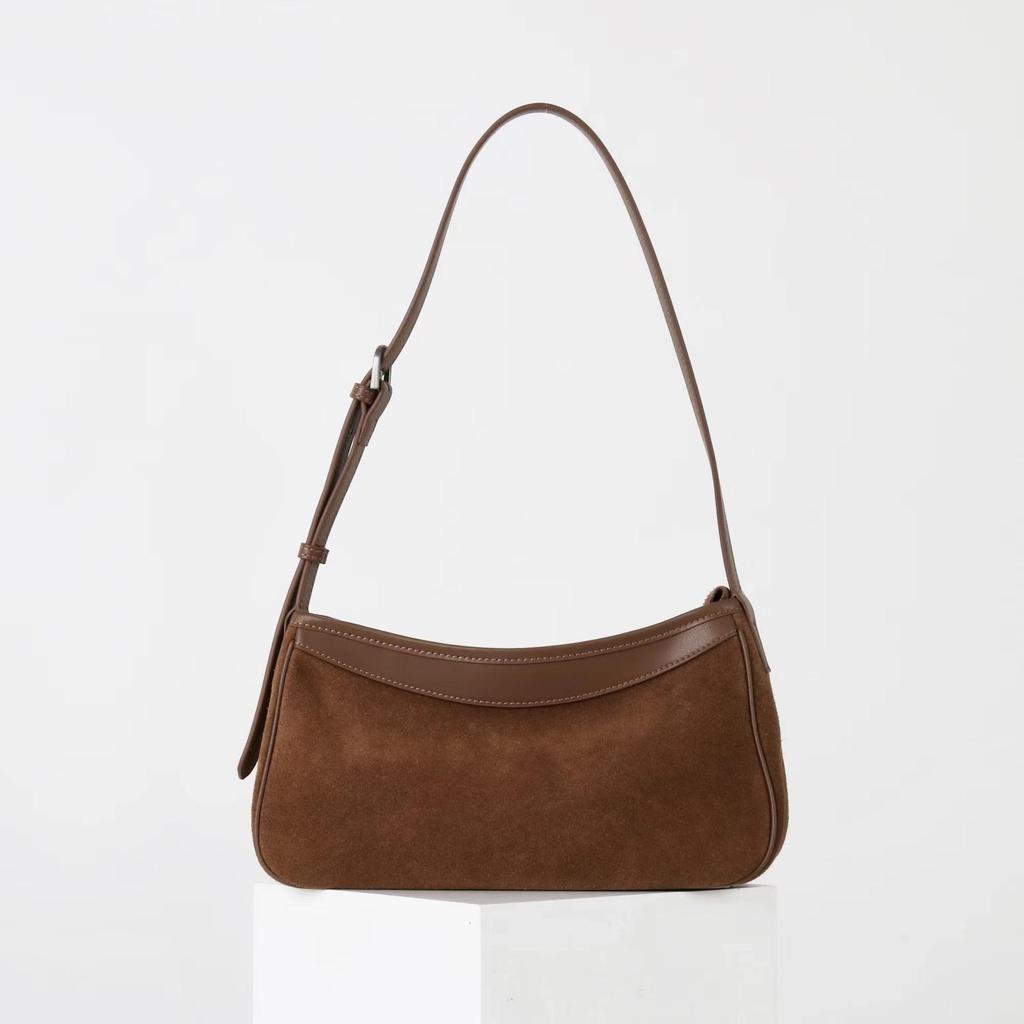 Autumn/Winter Women's Genuine Leather Suede Shoulder Bag - Retro Commuting Crossbody