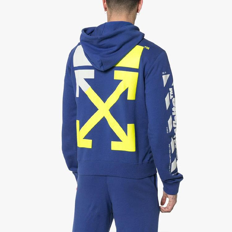 OFF WHITE Diagonal Split Logo Hoodie OMBB034S190030063060