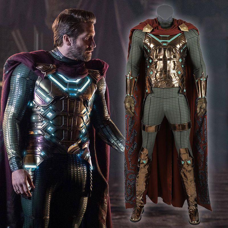 Premium Spider Man Far From Home Mysterio Cosplay Costume With Exquisite Workmanship And Breathable Fabric For Halloween Fun