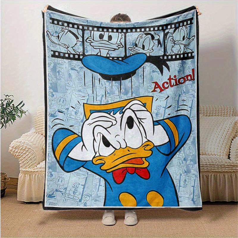 

1pc, Donald Duck Movie Film Strip Action Home Decorative Throw Blanket Perfect for Couch, Bed, Travel 130cmx150cm
