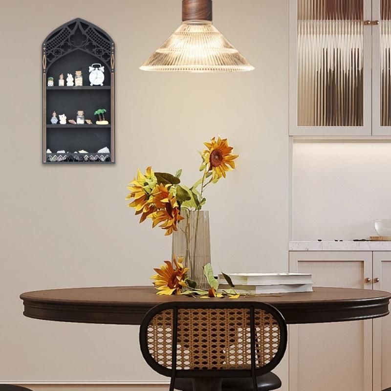 Elegant Multi Tiers French Shelf For Organizing And Decorating Boutique Aesthetic Agates Organizers Gothic Window