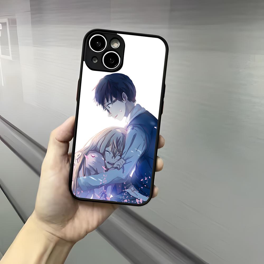 Y-Your L-Lie In April Phone Case For Iphone 17 16 15 14 13 12 Pro Max Xr Air Plus Skin Feel Black Hard Shell Cover