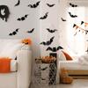 3d Bats Wall Stickers 4 Sizes Halloween Decorative Decals Wallpaper For Walls Doors Glass Tiles