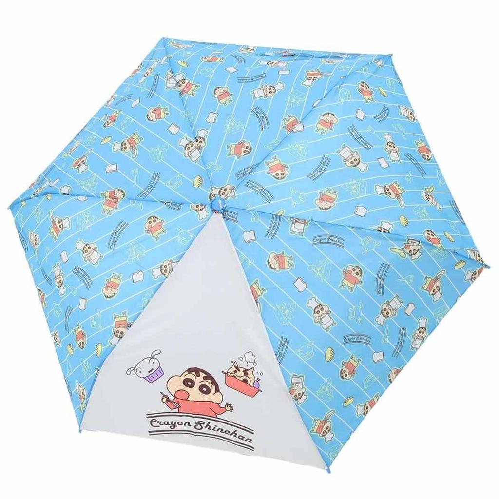 J's Planning Faltbarer Regenschirm, Futabasha, Crayon Shin-chan Kochen Blau, 53cm Speichen, 90416