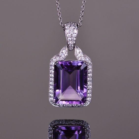 New Purple Crystal Zircon Necklace For Women With Elegant And Personalized Design, Fashionable Jewelry Accessories