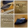 Used Prada Saffiano Leather Zip-Around Wallet Gold Guarantee