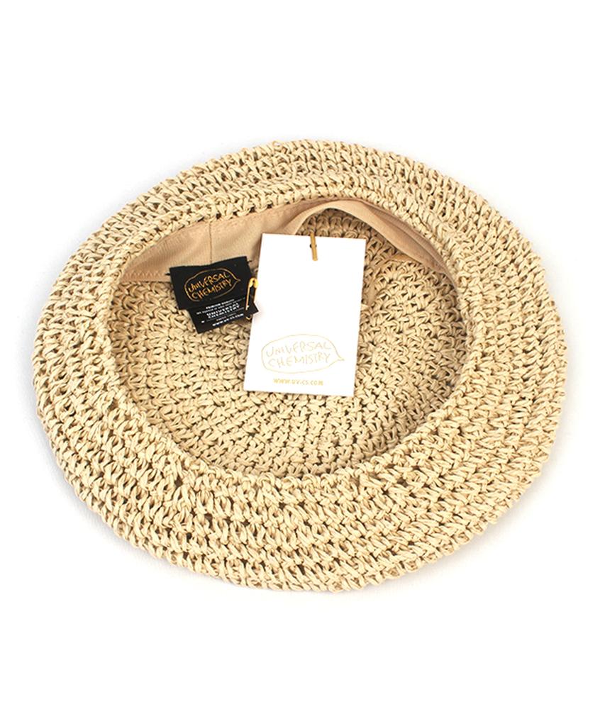 Yunibeosyeolkemiseuteuli Rattan Summer Beige Beret