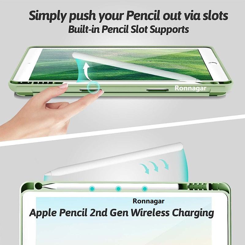 With Pencil Slot Funda for iPad A16 11th Air11 M3 M2 Pro11 M2 M4 10th 7 8 9th 10.2 Case 9.7 5/6th Air5th 4th