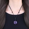 [COAI] Amethyst Hexagram Necklace (February Birthstone) - Unisex