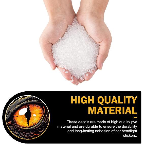 2 PCS Beast Eyes Decals, 3D Stereo Eyes Light Stickers, Round Eyes Light Decal, Wrangler Accessories Eyes Modification, Cool Car Body Decoration