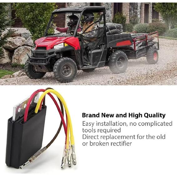 Voltage Regulator Rectifier For Polaris Sportsman 500 Worker 500 Scramber 500 Magnum 500 1997 1998 1999 2000 2001 2002 2003 Repl.# 2203636 4060173
