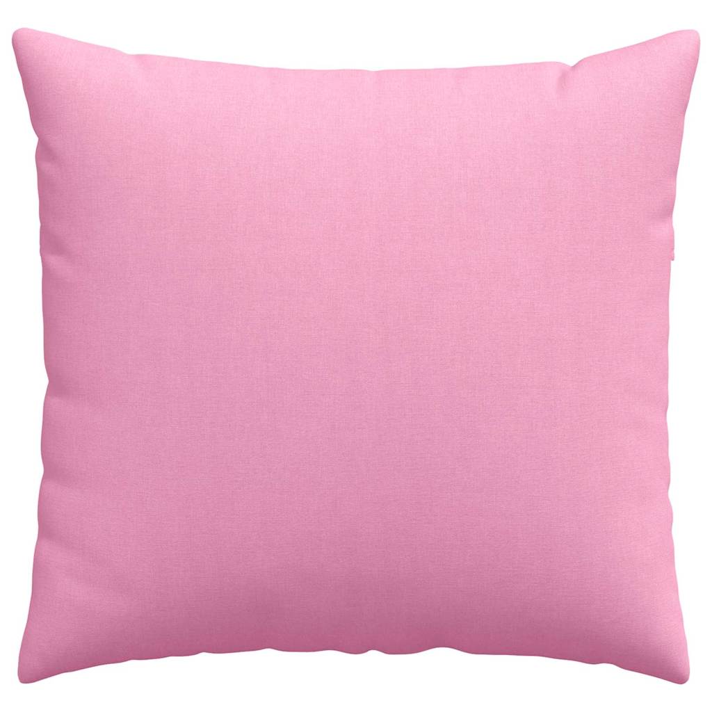 Sofa Cushions 2 Pcs Pink 45 X 45 Cm Fabric