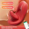 App Remote Control Vibrators Tongue-Shaped Butterfly 9-frequency Vibrator Wearable Panties Clitoral Stimulator Sex Toy for Women