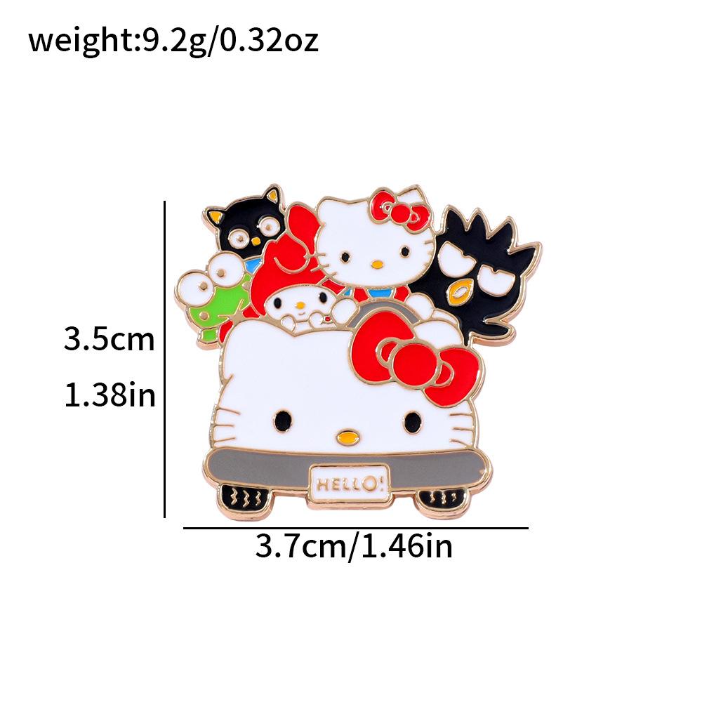Металлический значок Sanrio Китти Кот Крутой Пингвин Мелоди Куроми Сплав Брошь Булавка