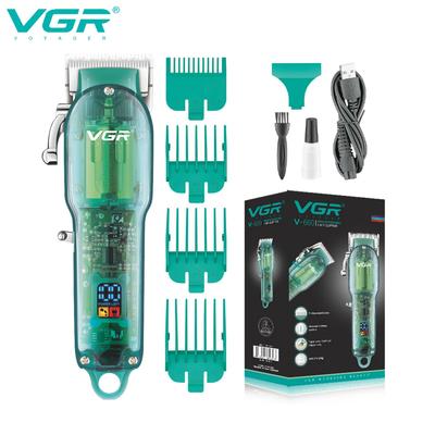 Multi Purpose Adjustable Taper Blade Cliper Wireless Haircutting Machine Transparent Professional LED Hairdressing Peeling Razor