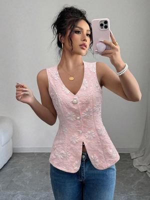 European and American Summer Sleeveless Women's Slimming Fashion Vest
