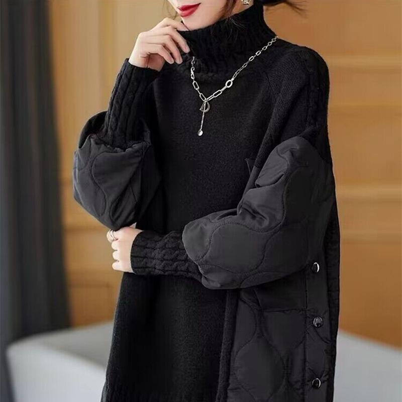 Ladies Sweater Autumn Spring Casual Long Sleeve Turtleneck Knit Sweaters Tops Korean Loose Women's Sweater Pullovers