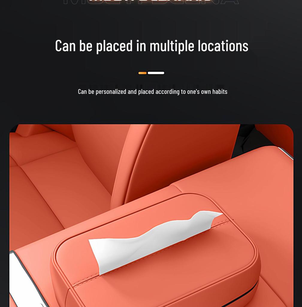 Equation Leopard Titanium Car Tissue Box - Compatible with Leopard 3/5/8/Titanium 7 Models, Seat Hanging Accessory.