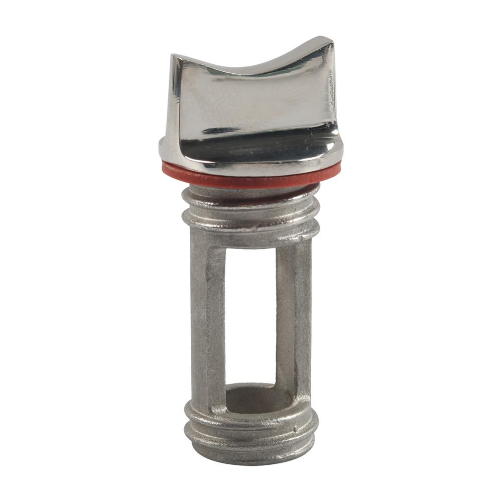 2Pcs Stainless Steel Boat Drain Plug Kit Oval Garboard Transom Plugs For 1" Hole