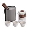 Travel tea set gift glass outdoor pot three cups high-end ceramic express cup bubble teapot teacup